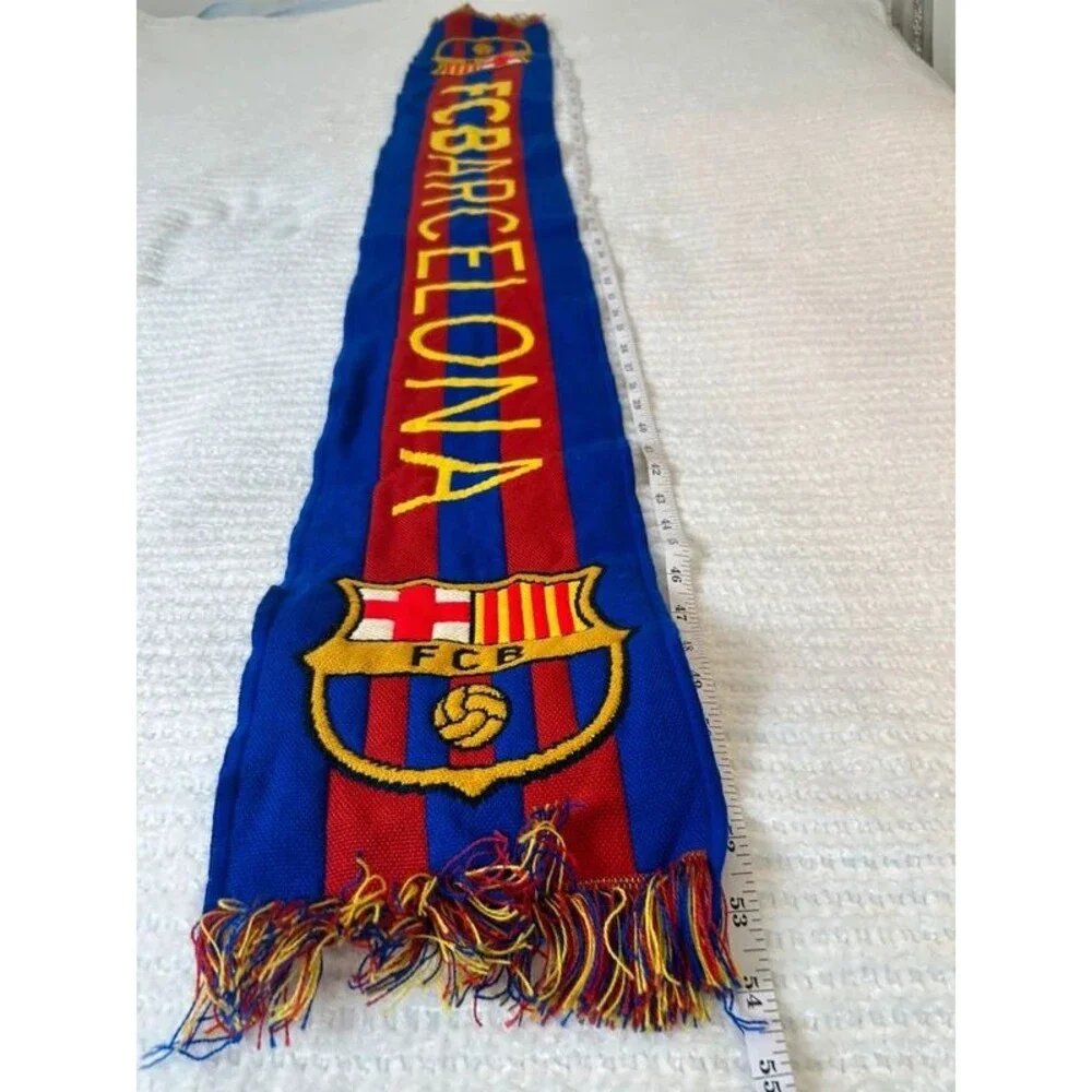 FC Barcelona Scarf Official Soccer Banner Fan FCB Barca Spain